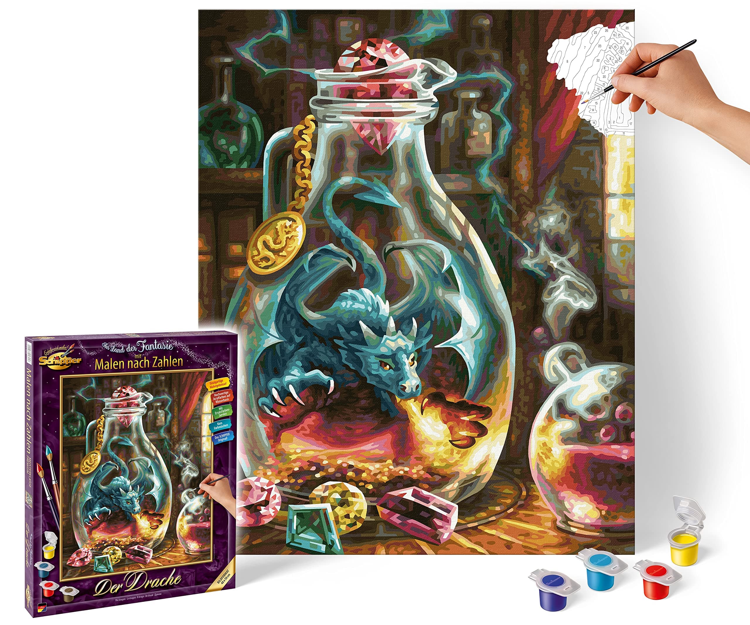 Malen nach Zahlen - Der Drache