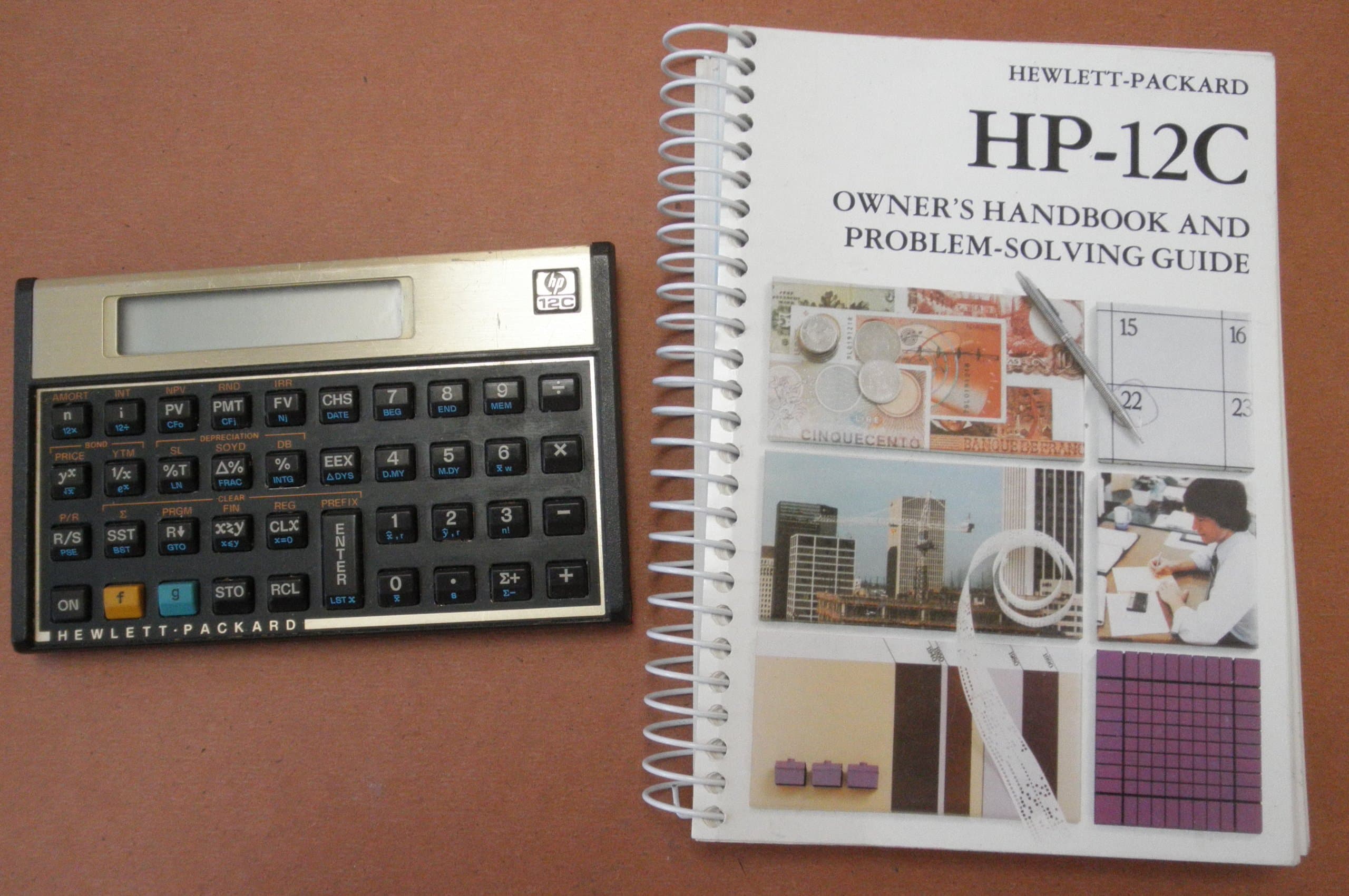 Vintage Hewlett-Packard HP-12C Financial Programmable Calculator