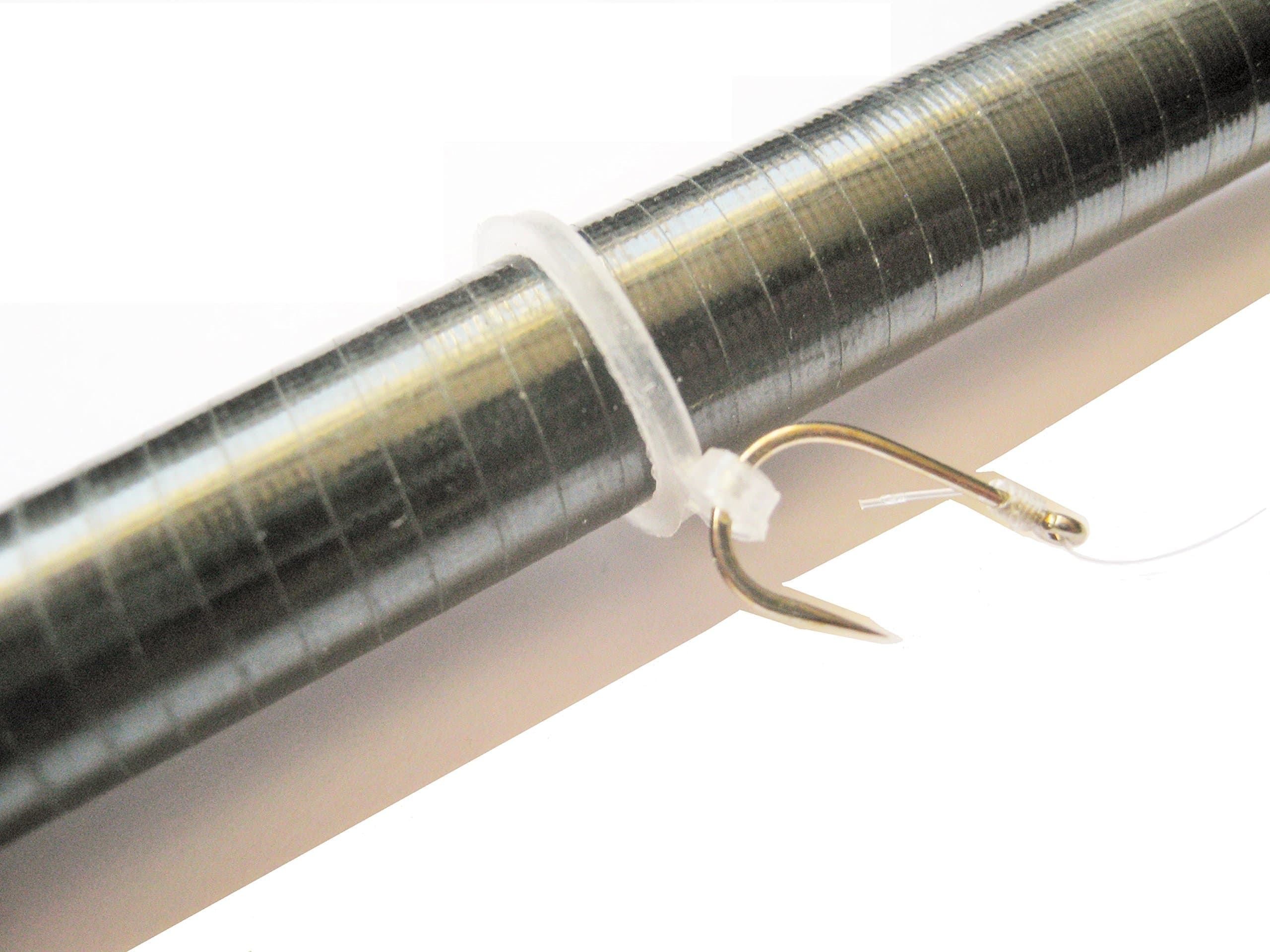 10 x Silicone Pole or Rod Hook Ups For Keeping, Storing Hook