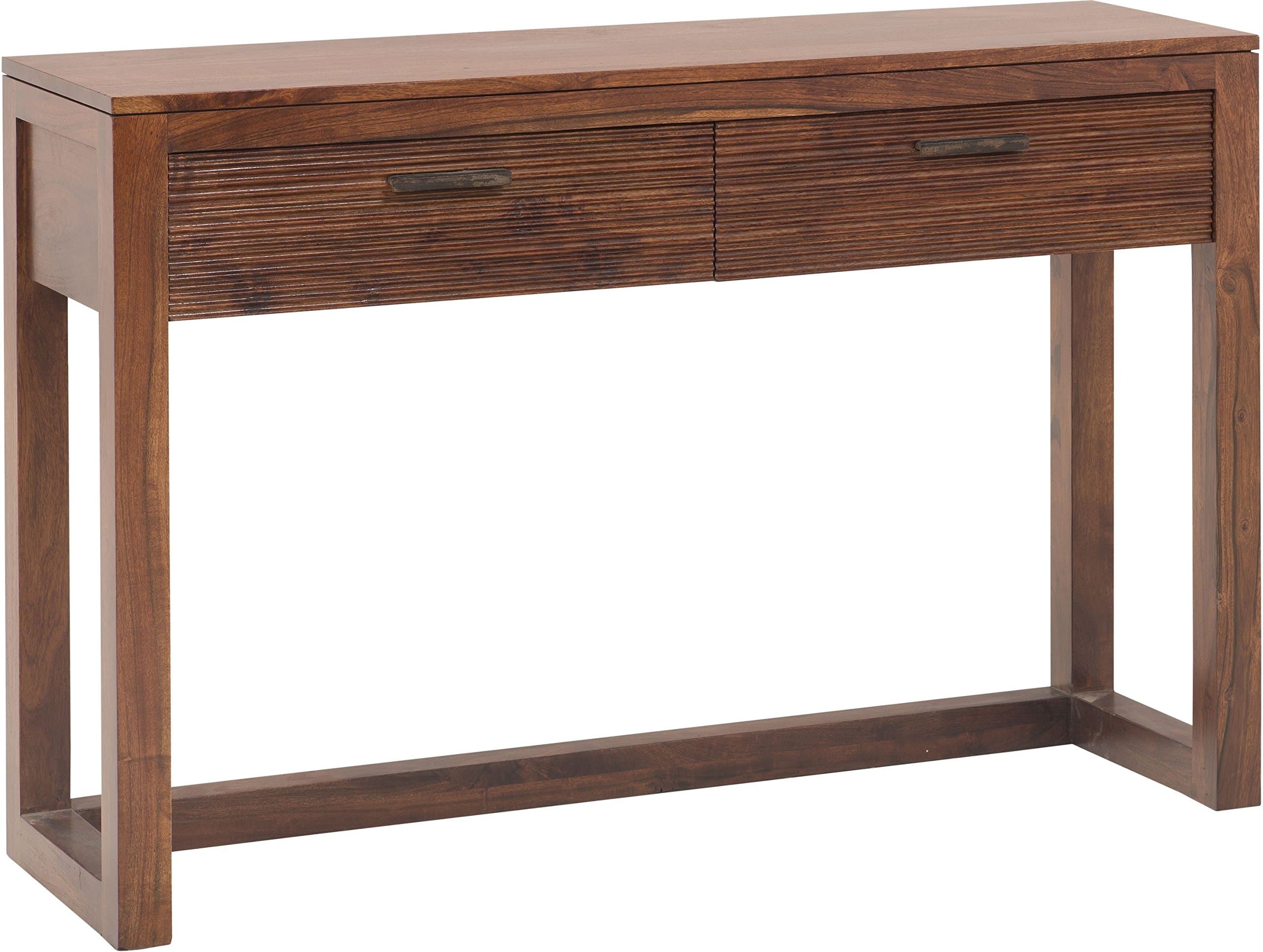 The Jaipur Living Ritz Solid Wood Console Table (Light Honey Finish, Brown)