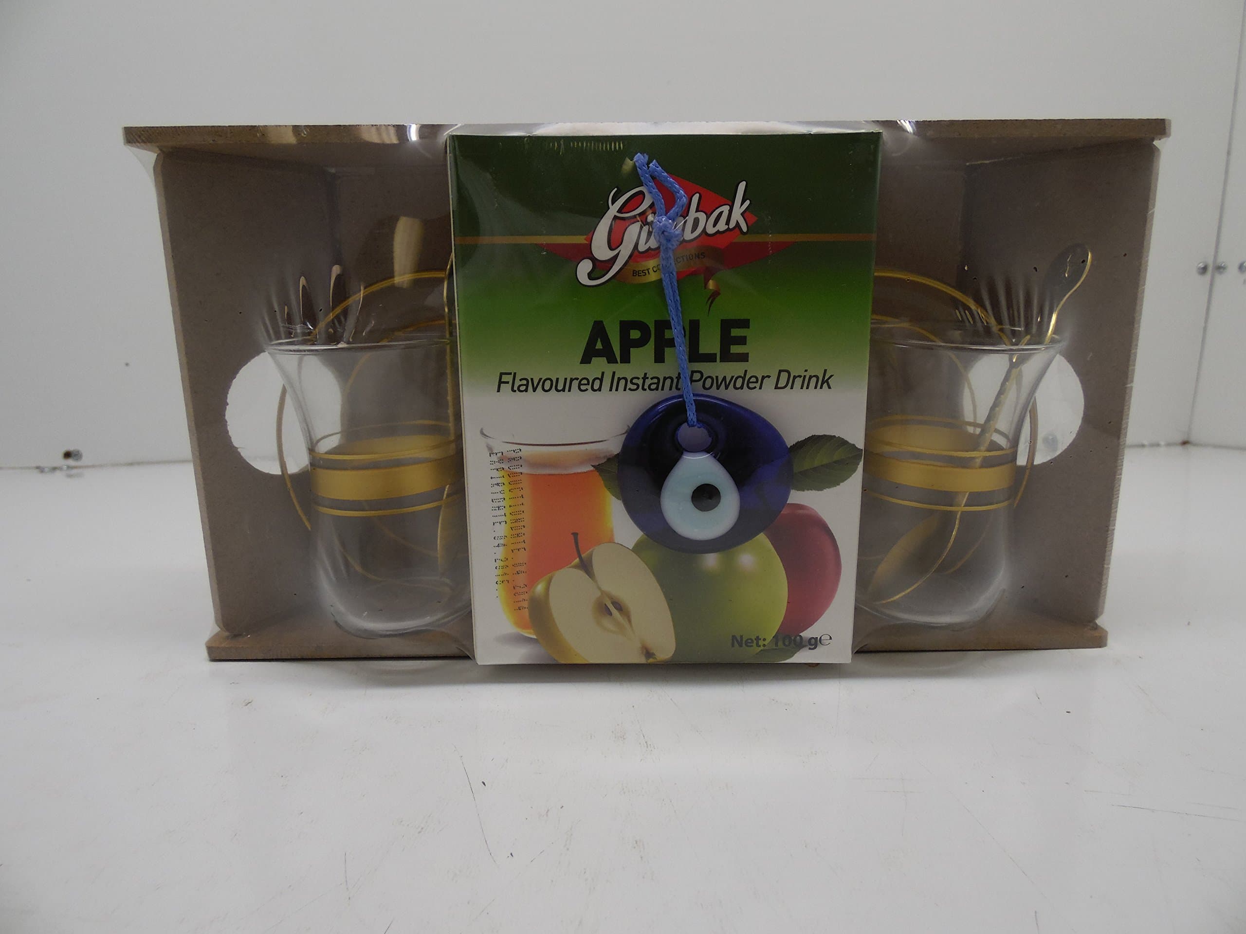 Gunbak Apple Tea Set with Turkish Tea Glasses
