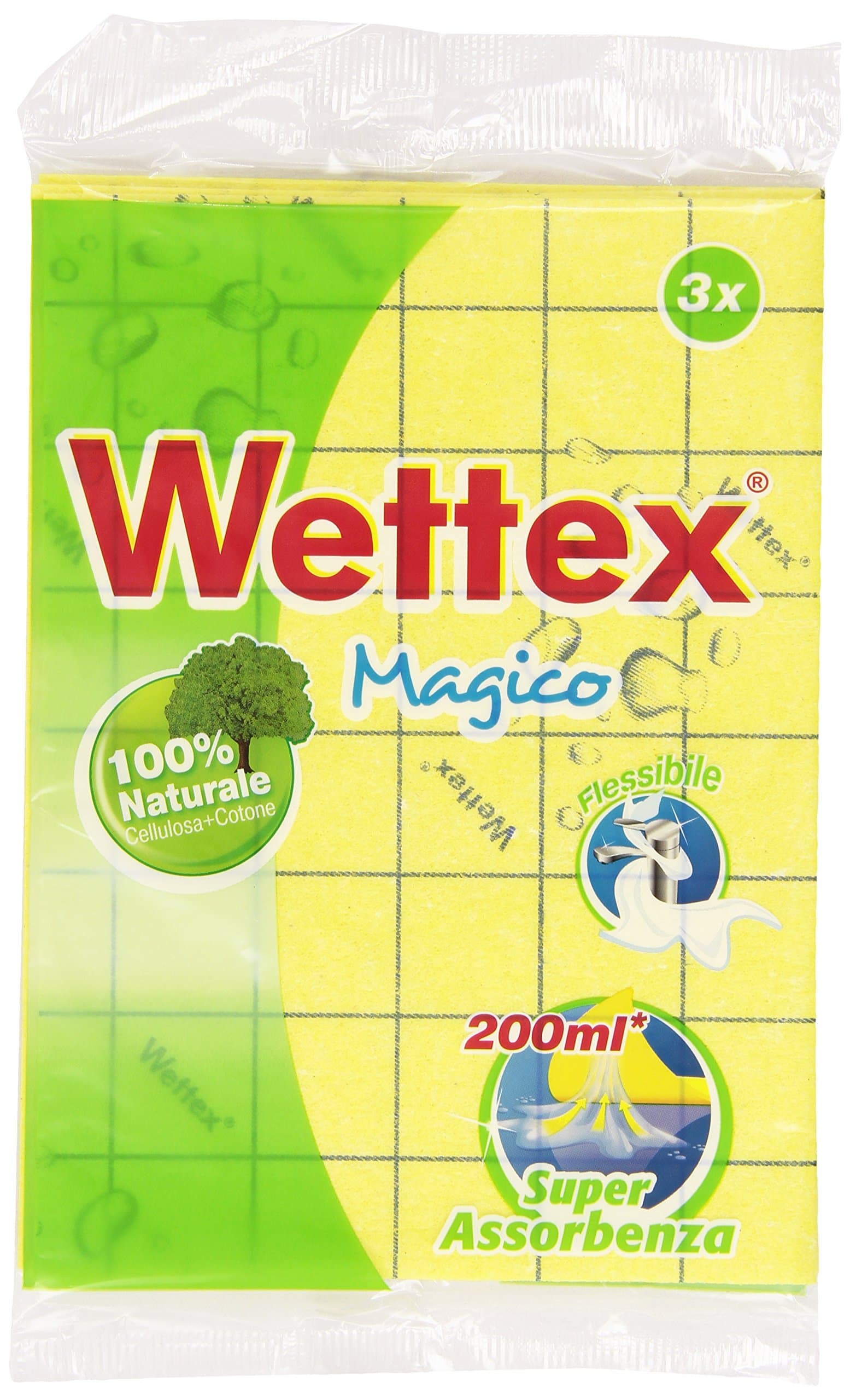 Wettex – Multi-Purpose Cloth, Super Absorbency – Pack of 3