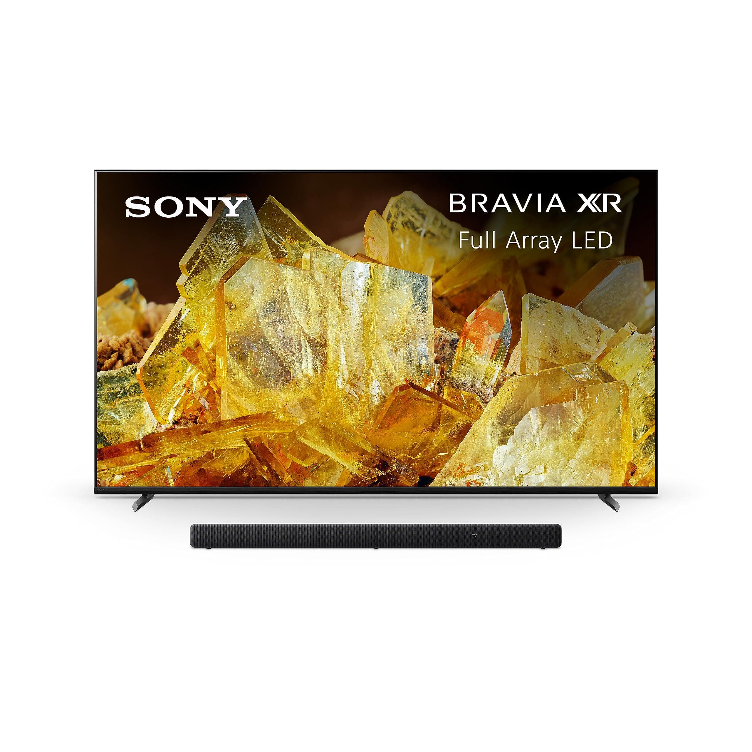 Sony 65 Inch BRAVIA XR X90L Full Array LED 4K HDR Google TV HT-A3000 3.1ch Dolby Atmos Sound Bar