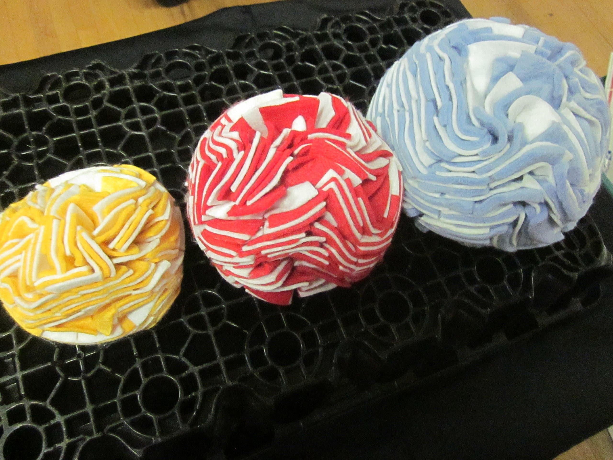 3pc 4" 5" 6" FIRM/SOFT BUFFING BUFF BALL FOR POWER DRILLS POLISHING 1/4" QUICK SHANK YELLOW RED BLUE ROUND BALLS MASTERCRAFT PRO READY POWERBALL METAL ETC