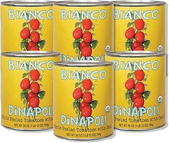 Bianco DiNapoli Organic Whole Peeled Tomatoes, 28 oz, 6 pack