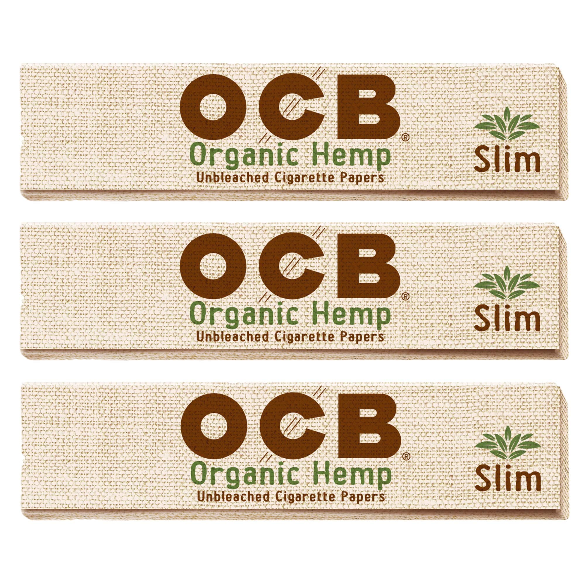 OCB Slim King Organic Rolling Papers - 3 Packs