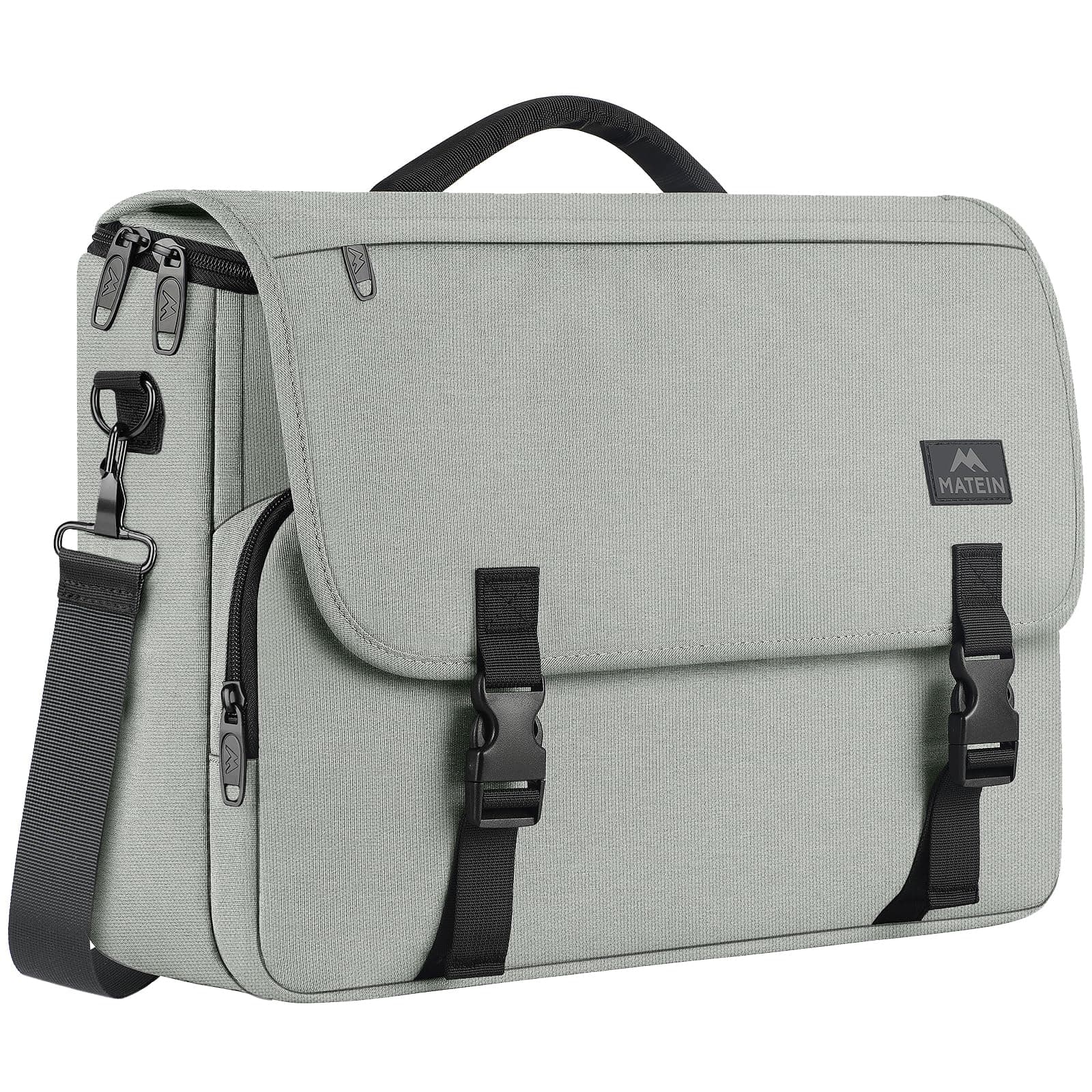 MATEIN Messenger Bag, Grey, 15.6 Inch