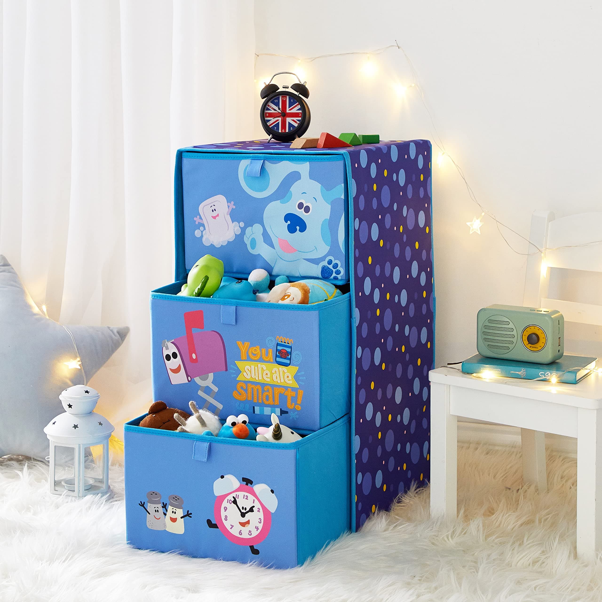 Nickelodeon Blue's Clues 3 Drawer Soft Storage Unit with Poly Canvas Frame