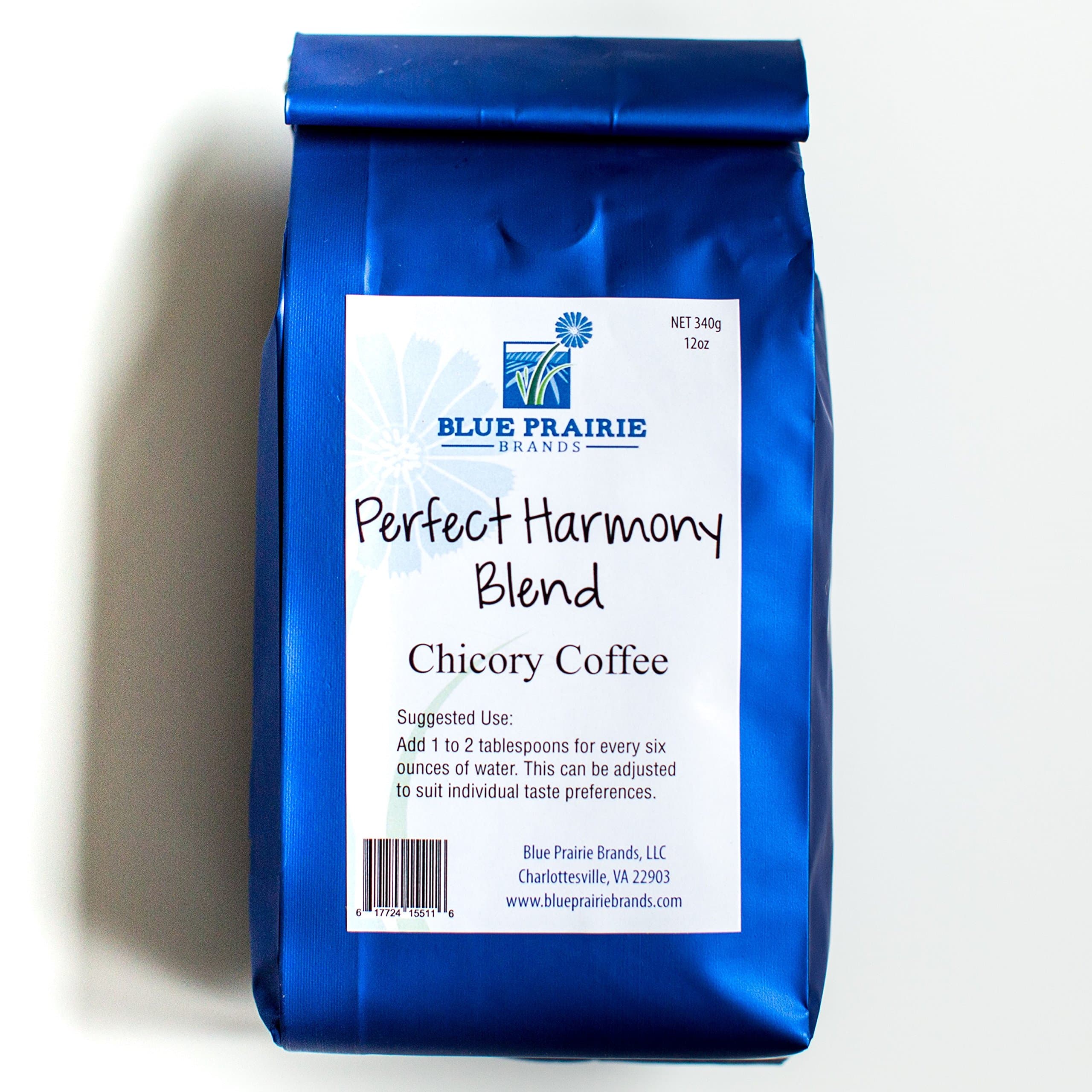 Blue Prairie Chicory Coffee - Perfect Harmony Blend 12oz.