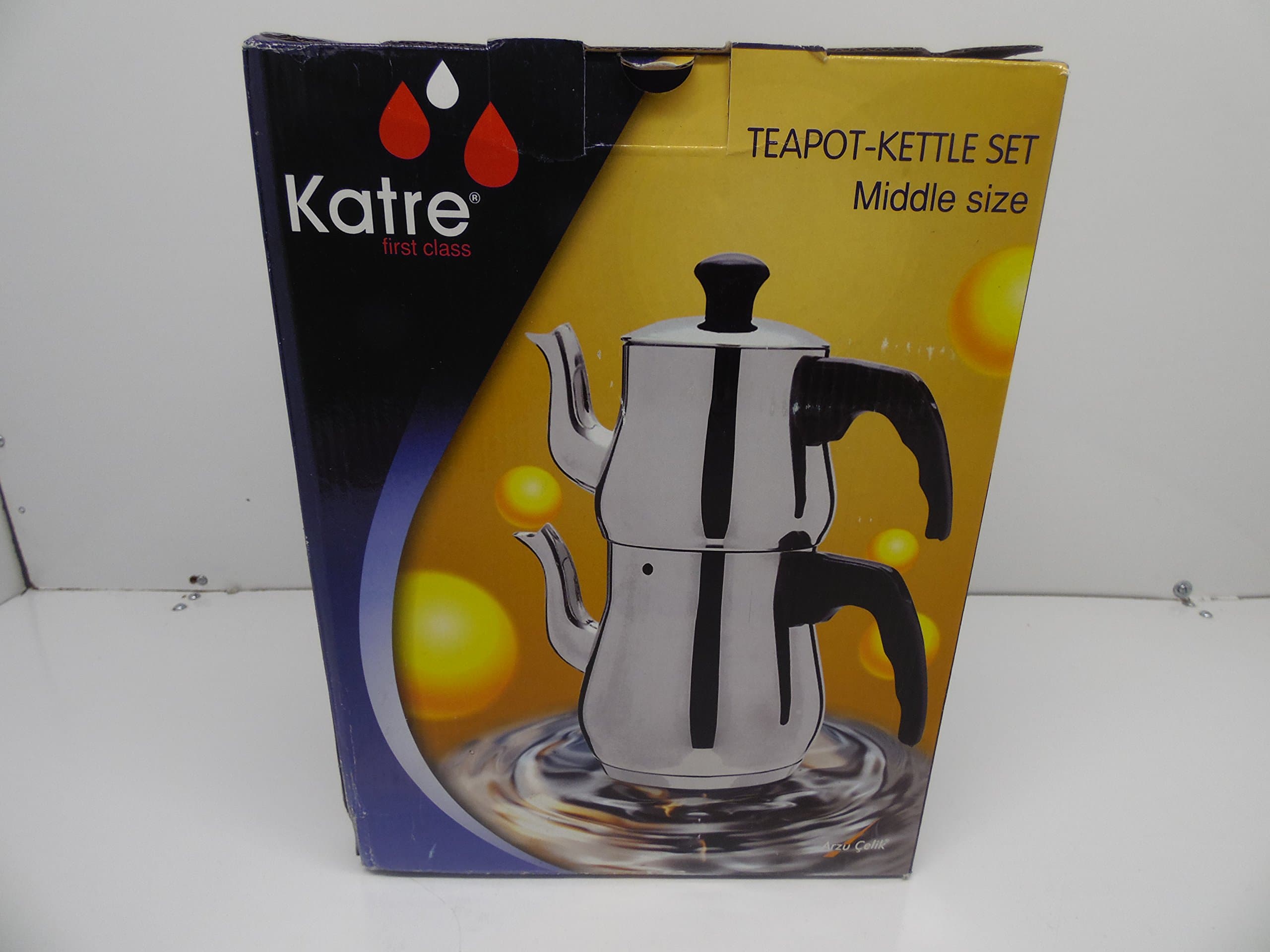 Katre Medium Size Tea Pot Set, Tea Kettle, Turkish