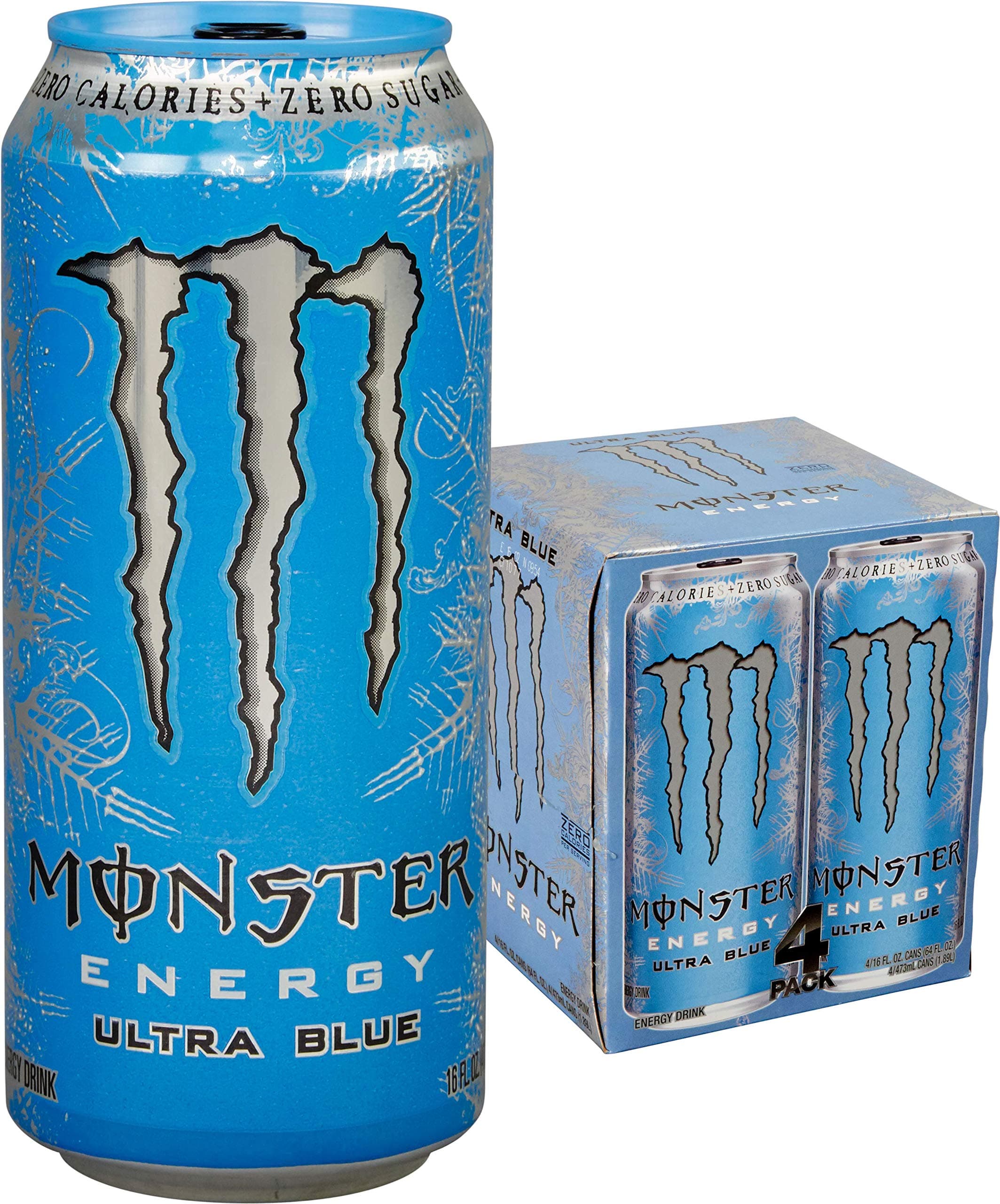 Monster Energy, Ultra Blue, 16 fl oz, 4 Pack