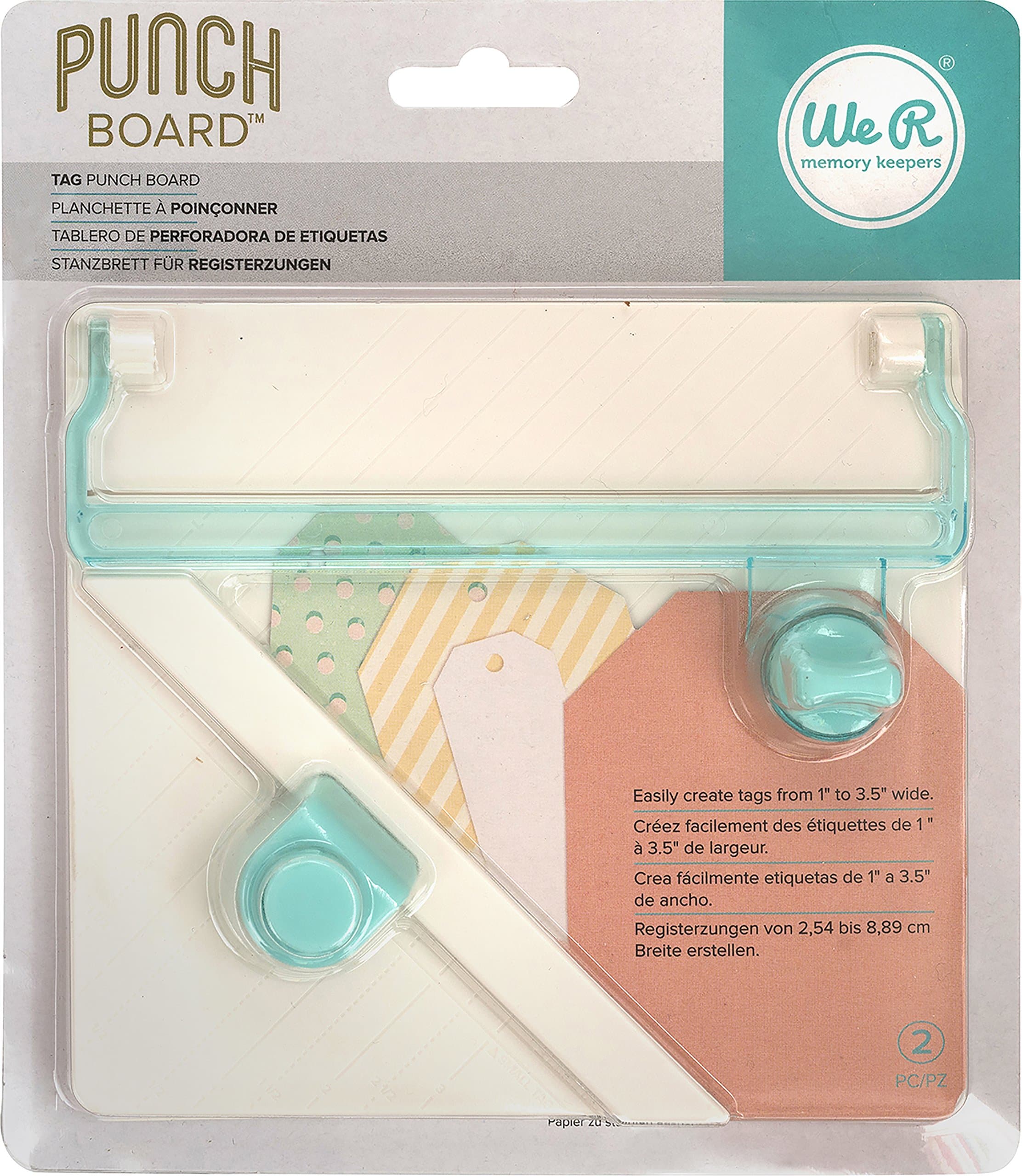 Punch Board Tool Tag, 18.8 x 16.3 x 4 cm
