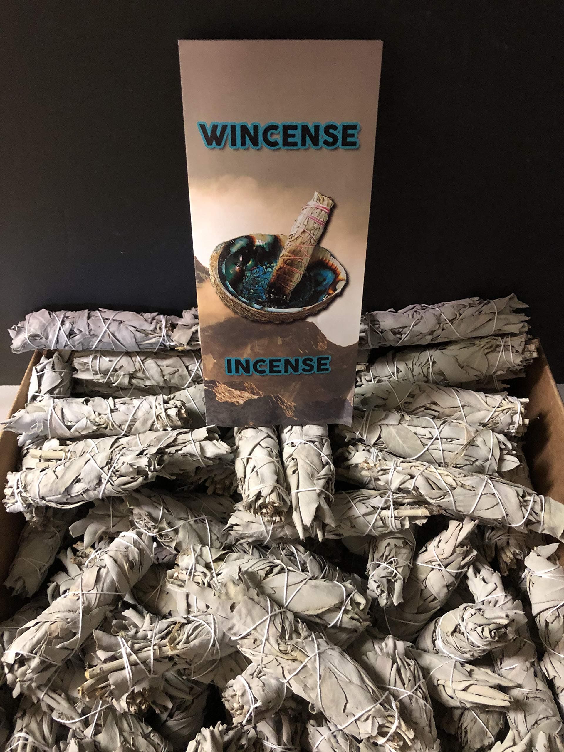 36 Pcs California White Sage Mini 4'' Bundle Smudge Incense+brochure About Incense and SAGE+
