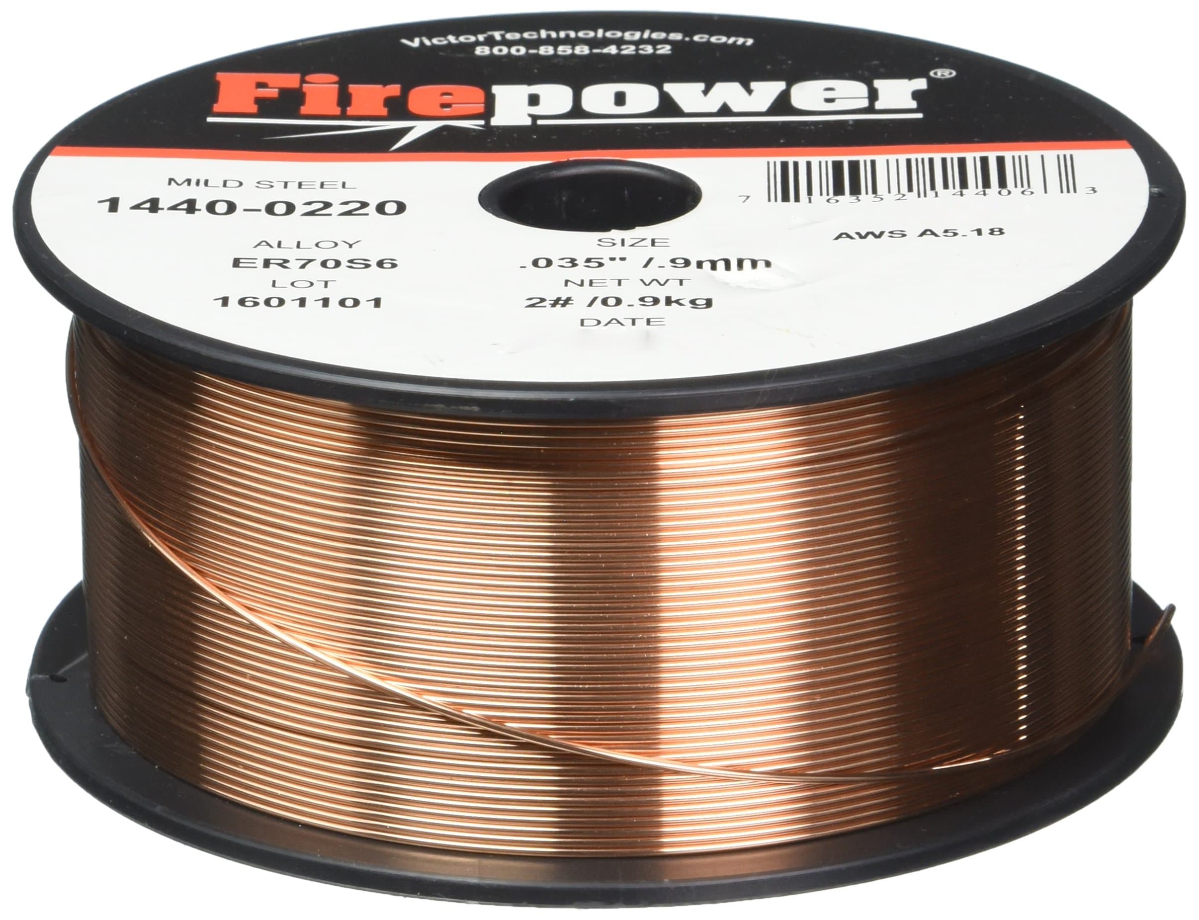 Firepower 1440-0220 Mild Steel Solid MIG Welding Wire 0.035-Inch Diameter, 2-Pound