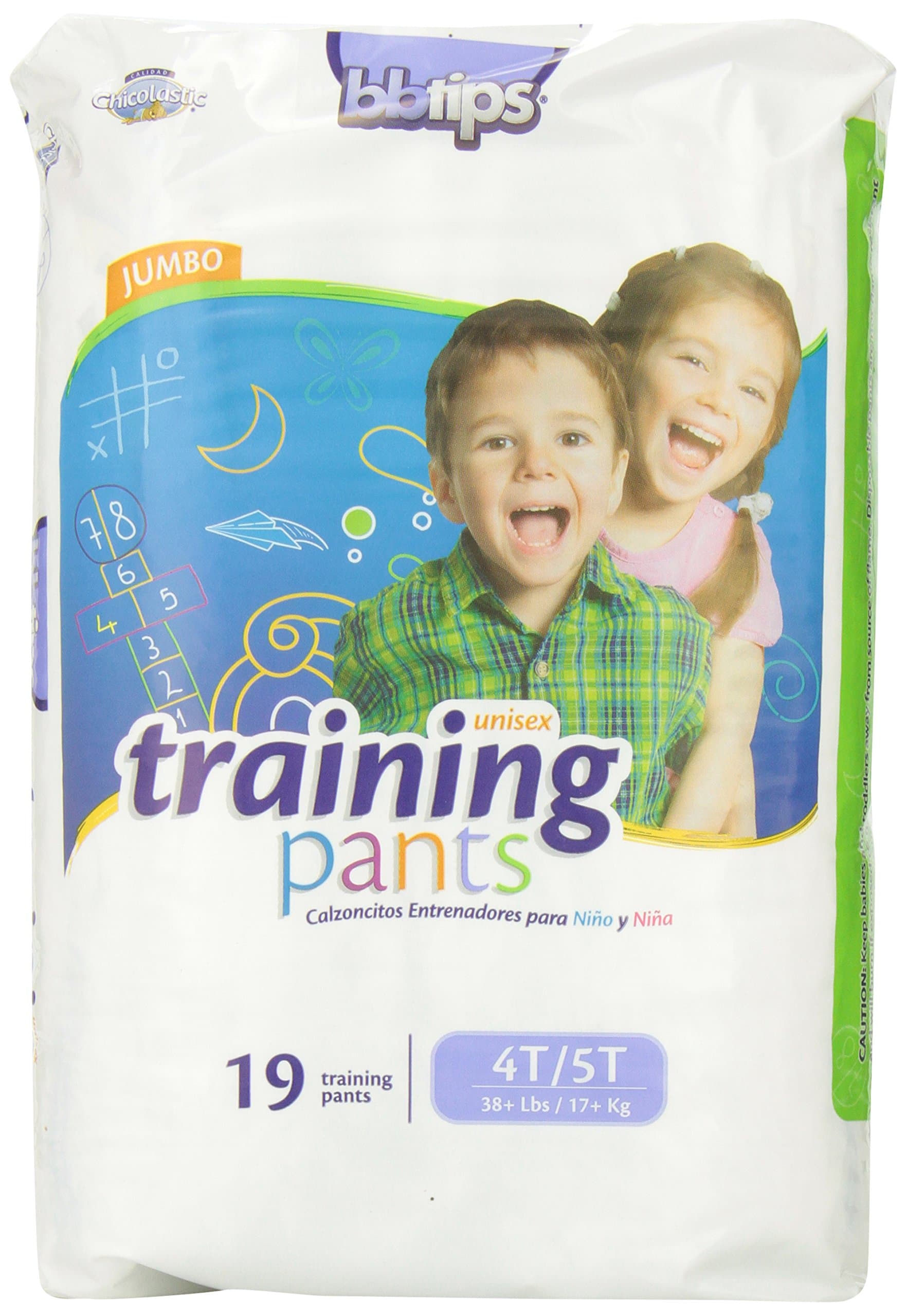 Infant Disposable Training Pants, Extra Large, Size 4T-5T, 76 Count