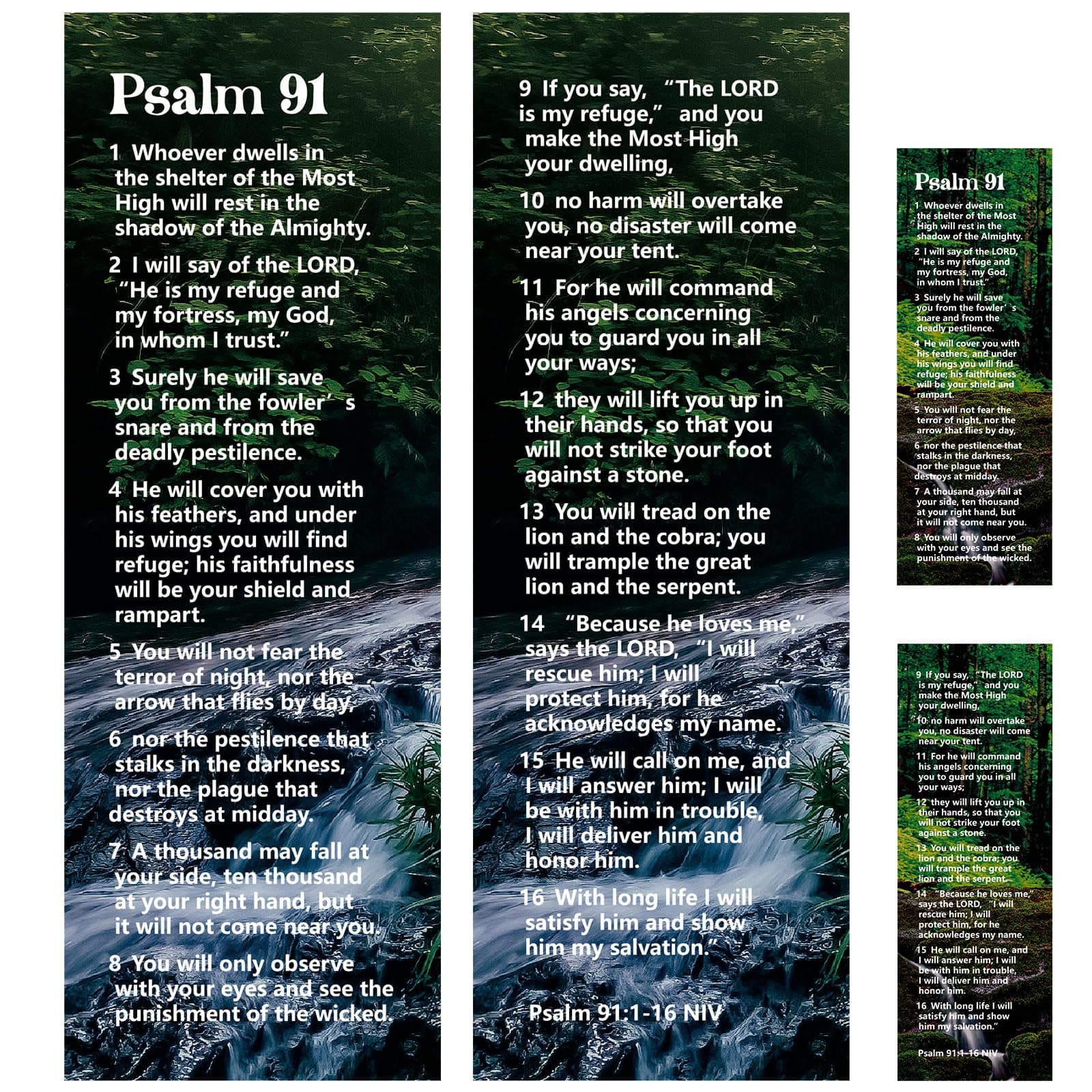 Gueevin 70 Pcs Psalm 91 Bookmarks Christian Bookmarks with Bible Verse Quotes Religious About Protection for Christian Gift Men Women Military Firefighters EMS Paramedics Policemen