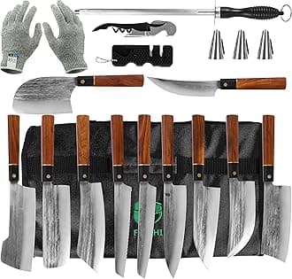 FULLHIPortable Japanese Knife set Professional Hand Forged Kitchen Gyuto Chef knife High Carbon Meat Sushi Knife with bag