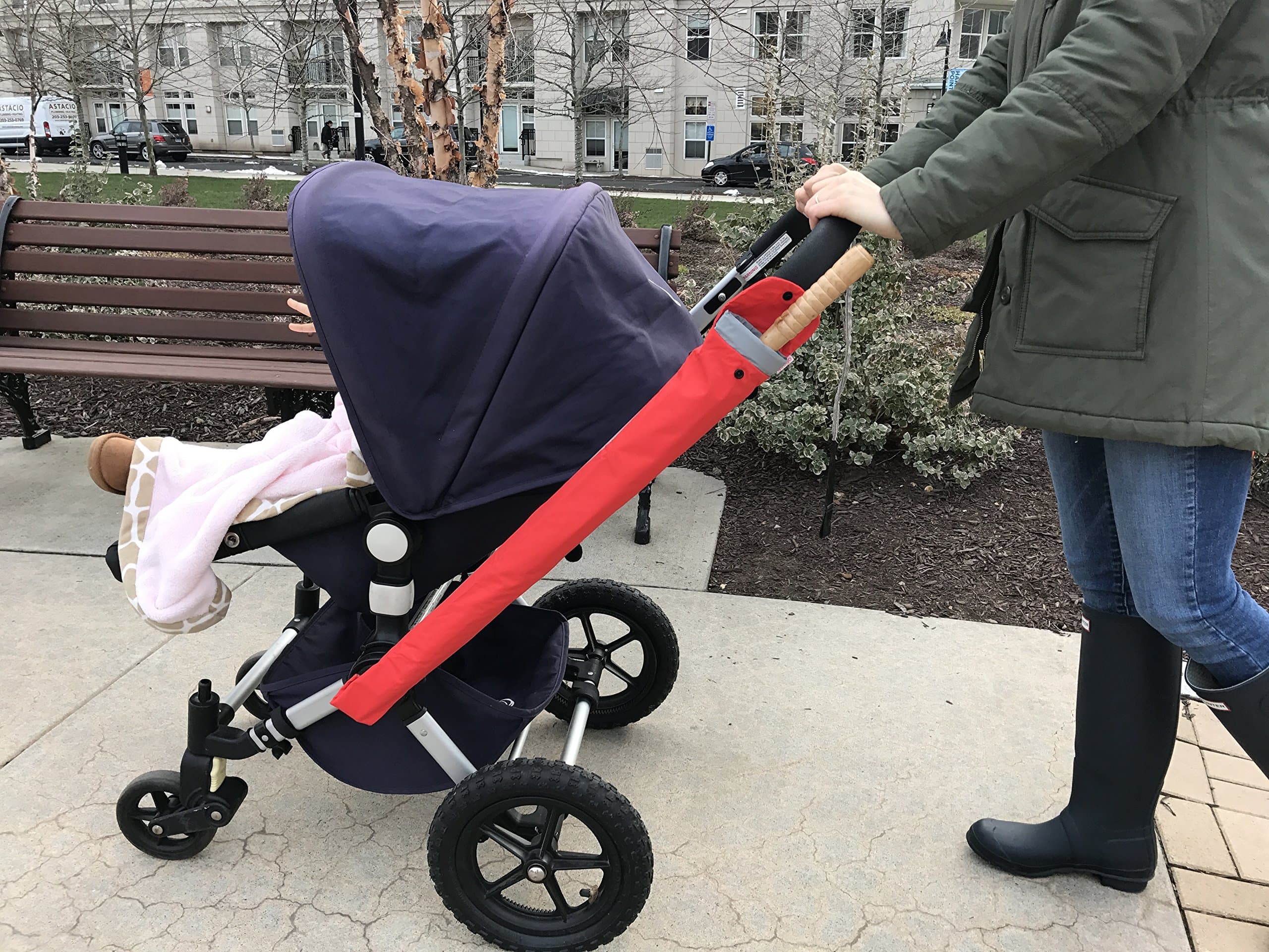 GOaGO Umbrella Case Holder for Strollers. Best Accessory for Rainy Days. Durable Waterproof Material. Fits Most Pram Strollers. Ideal Baby Shower Gift!