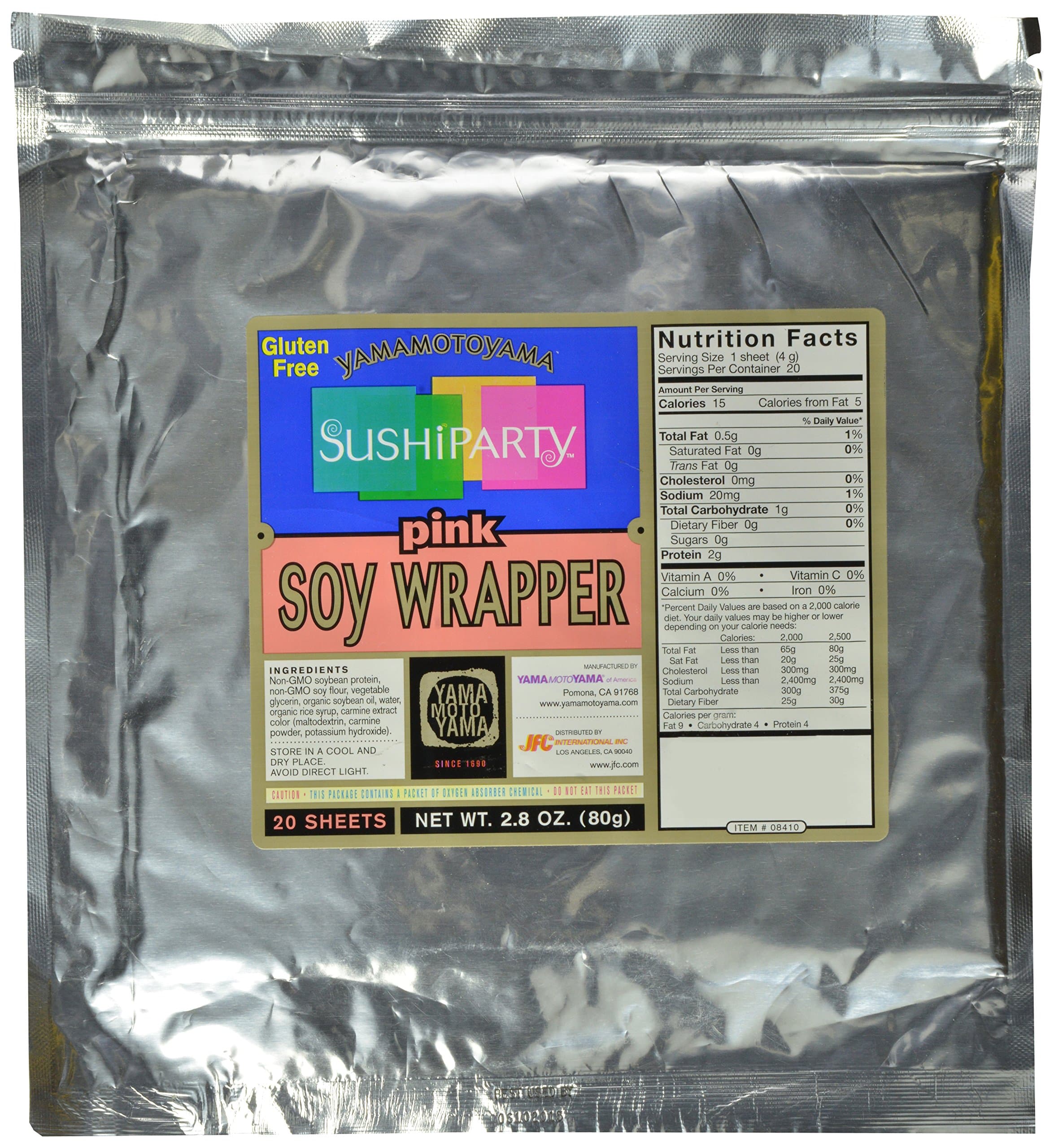 Soy Wrapper, Pink, 20 Count