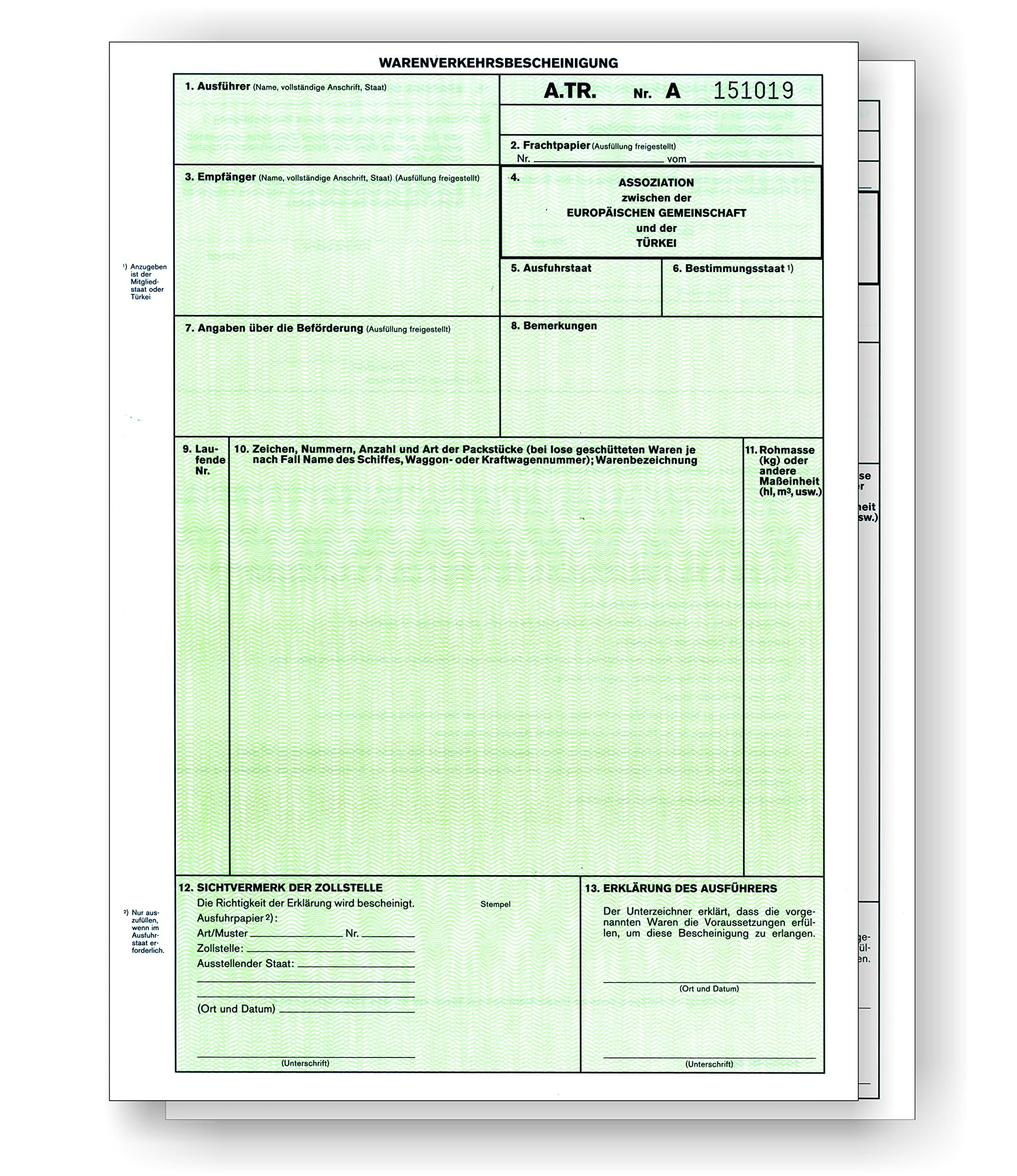 ebs Versand Traffic Certificate Paper, A4 Size, 50 Sheets, Loose Cut Sheets for Laser and Inkjet Printers, 2-part with Guilloche Pressure Relief, Pre-printed Forms, 50 Certificates