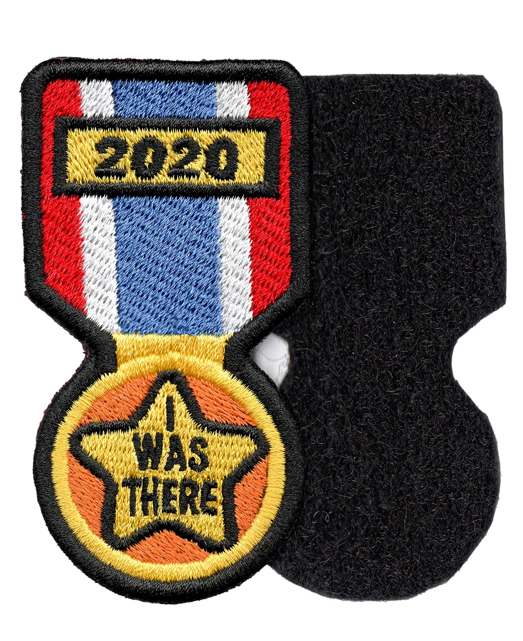 2020 I was There, Funny Tactical Morale Patch - Compatible with Velcro, 3x2 in, Hook and Loop
