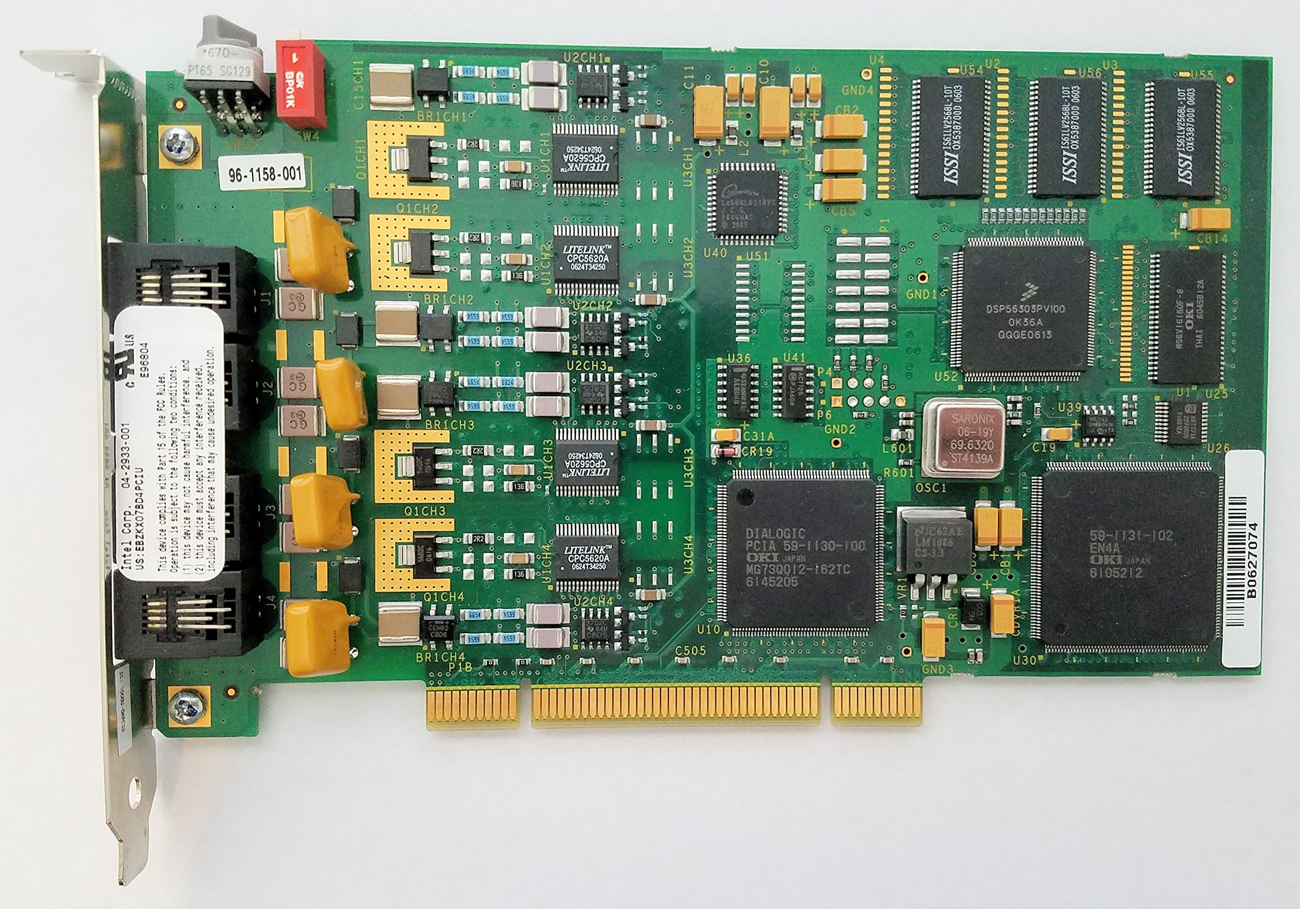 Intel Dialogic D 4PCIUF - voice/fax board - By NETCNA