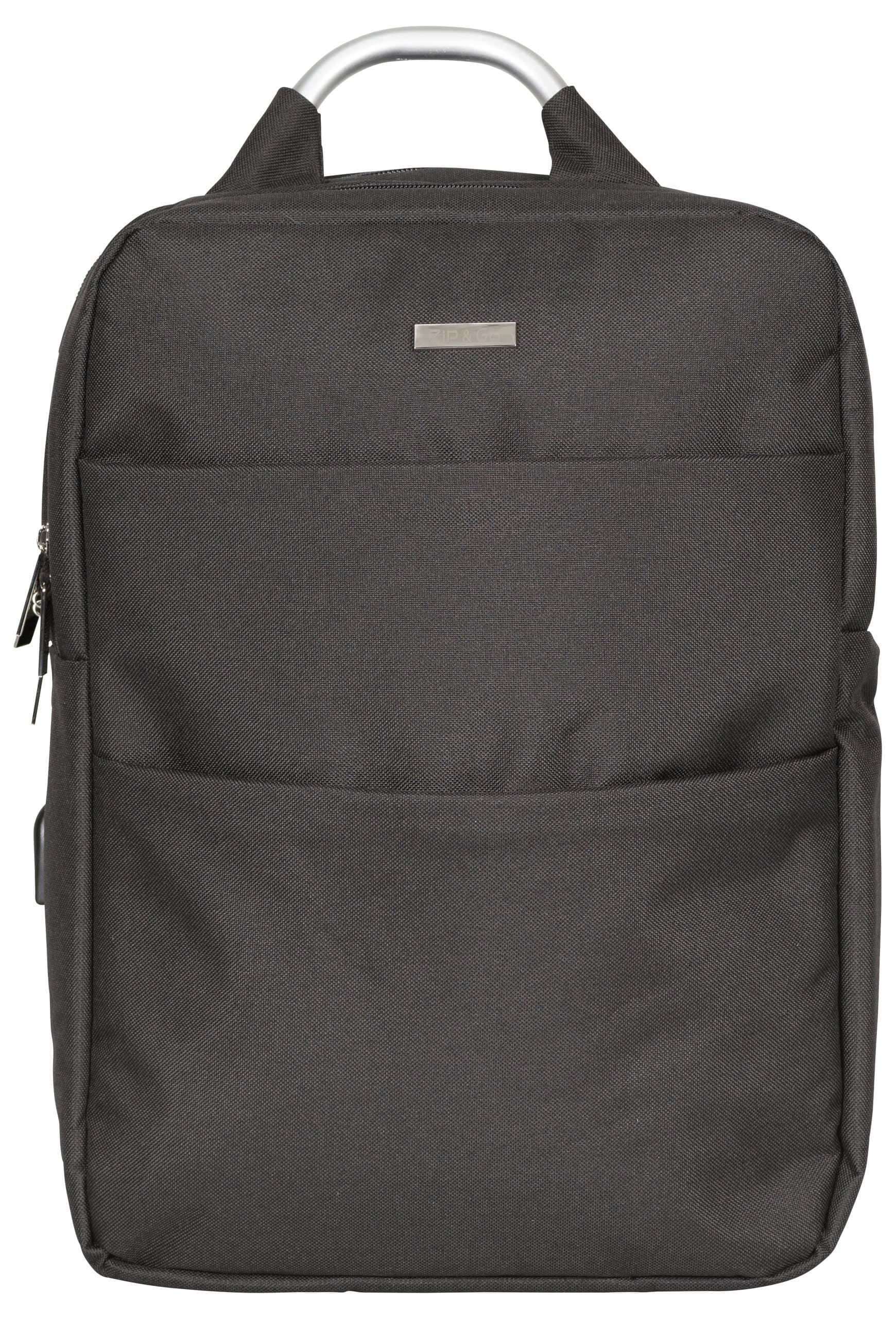 Innomark Zip&Go Laptop Bag / Notebook Backpack | Bag with Two Compartments for Laptops / Tablets | for Notebooks with 15” (15 Inch) | College Backpack for Women / Men | Black