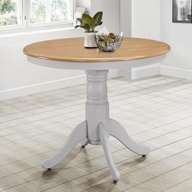 Rhode Island Round Dining Table in Grey