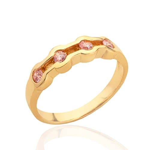 Tourmaline Gemstone Stacking ring Simple Multistone Everyday ring 14ct Gold Filled or 925 Sterling Silver jewellery Birthstone Delicate ring for women
