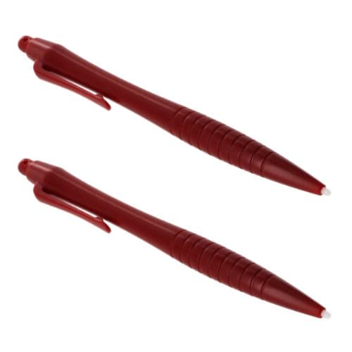 2x Assecure Pro Large Red Wine Stylus Touch Screen Big Ergonomic Pen With Rib...