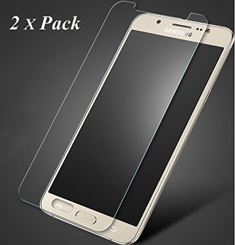 2x Samsung Galaxy J5 2016 Screen Protectors, EJBOTH Premium Tempered Glass Screen Protector phone Protective films to screen Invisible Transparent Crystal Clear Protection display Shield for Samsung Galaxy J5 2016 - Ultra resistant 9H Hardness Anti-bubble High Definition