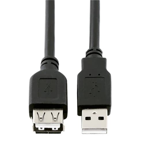 USB 2.0 A-A Cable M/F Extension , 25FT Black