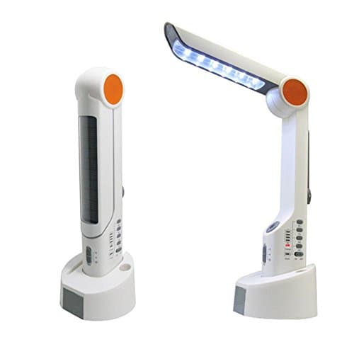 Hand Crank LED Flashlight Multifunction Solar charging Flash FM Radio Alarm Lamp