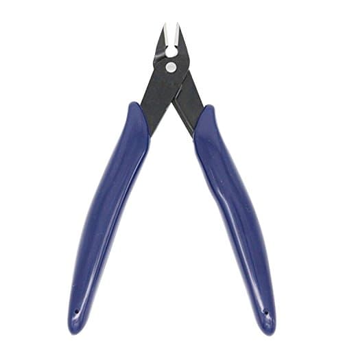 Spring Cutting Pliers, Micro Soft Wire Cutter with PVC Hand Metal Blade, 50g Lightweight Cable Flush Cutter, 2 Pack Blue