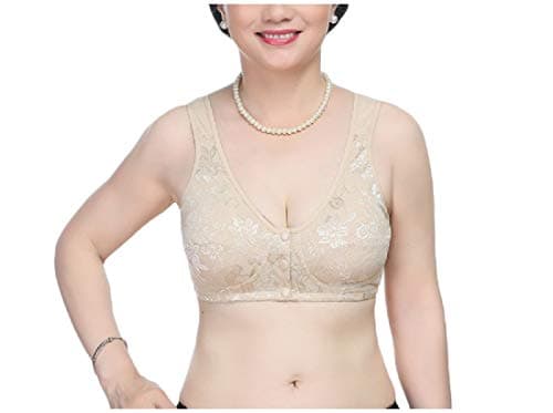 Comaba Women's Plus Size Racerback Lightly Wirefree Bralette Cotton Plain Bras