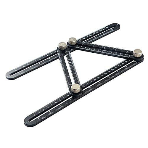 Multi Angle Measuring Ruler - Heavy Duty Aluminum Alloy Template Tool - Perfect for Flooring Woodworking Masonry Carpentry Brickwork