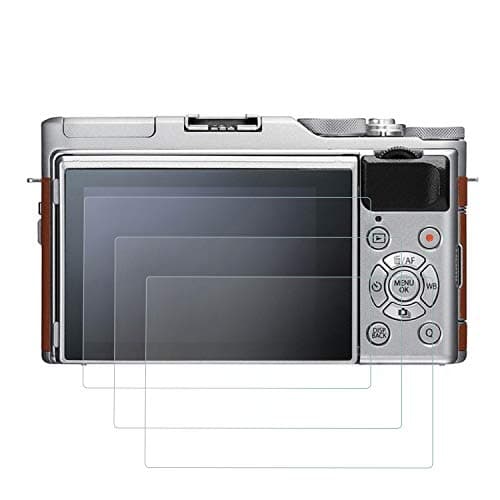 Futheda Camera Screen Protector Compatible with X-A5 X-A3 X-A10,(3 Pack) Anti-scratch Waterproof HD-Clear 9H Bubble-Free Crystal Clear Tempered Glass LCD Screen Protective Film for DSLR Camera