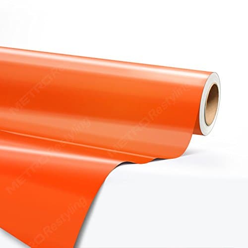 5ft x 35ft (175 Sq/ft) Hexis GLOSS ORANGE RED Vinyl Car Wrap Film | HX20165B