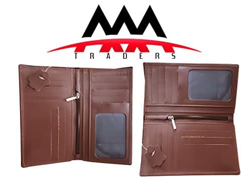 Pure Leather Made Coat Wallet by AAA Traders (Brown)