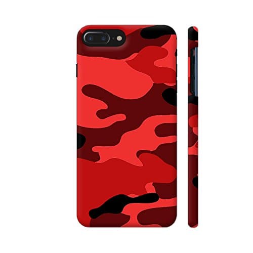 Colorpur Camouflage Red Artwork On Apple iPhone 8 Plus Case | Artist: VSeraphim