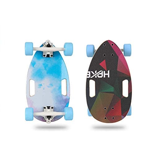 Magic ape Easy To Carry Mini Egg Skateboard, Widened Cruiser Skateboard, 19-Inch Small Skateboard for Adults And Children, ABEC-9 Bearing