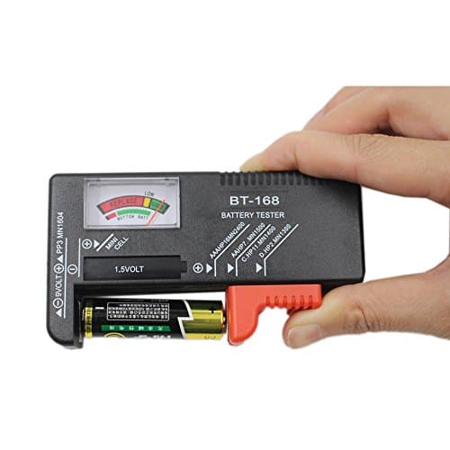 Top-spring Universal Battery Checker Tester AA AAA C/D 9V Button in Consumer Electronics, Multipurpose Batteries (Model: BT-168)