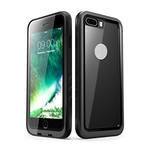 Waterproof Case for Iphone7 Plus Clear Fully Sealed Underwater Case with Touch ID IP68 Certified Absolutely 100% Waterproof,Snowproof, Dustproof, Shockproof (Iphone7plus only Black)