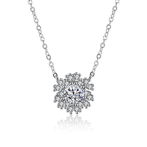Sterling Silver Snowflake Pendent Necklace