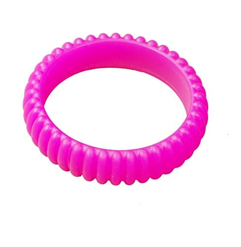 KidKusion Gummi Teething Bracelet Cable, Pink