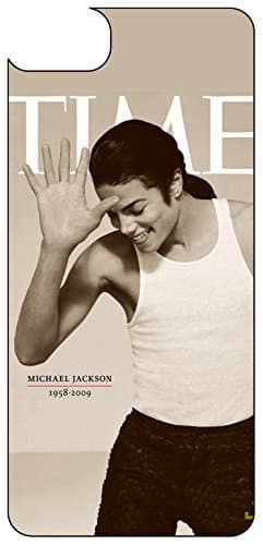 Michael Jackson iPhone 7 Plus Case, Black Soft Rubber TPU Silicone Protective Phone Case Cover Skin for iPhone 7 Plus 5.5 Inch Shock Resistant Lightweight Slim