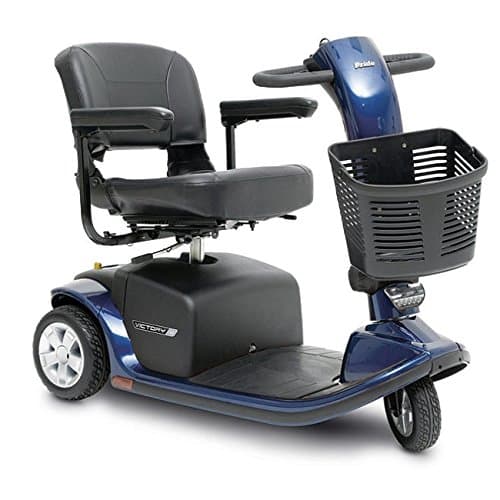 Pride Mobility Victory 9 3-Wheel Scooter, Blue