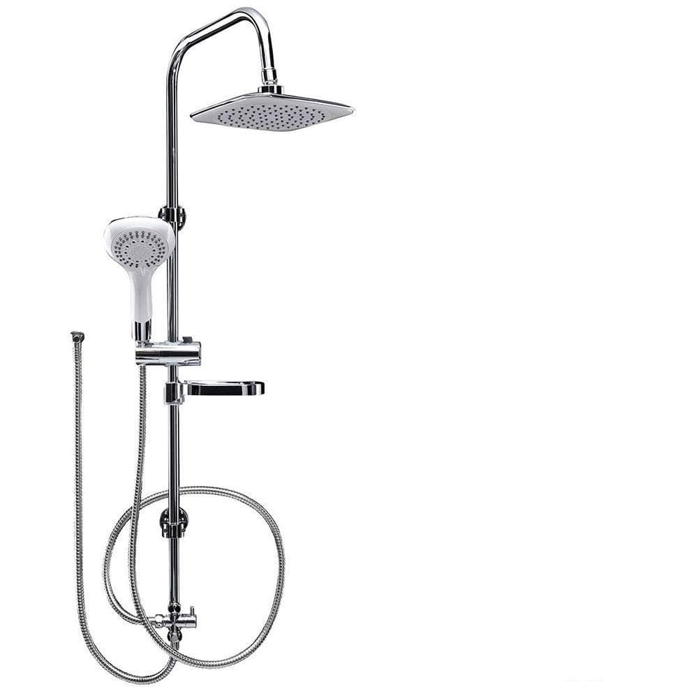 AQUALONA Aquacapri Spa Shower Column Rigid Riser Kit Chrome Bathroom Showeroom