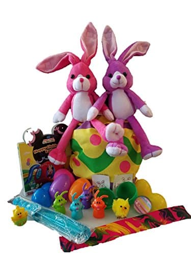 Easter Gift Basket Filled for Girls - 19 Items Bundled includes Toys and Mickey Mouse "Hoppy Clubhouse Easter" Book.