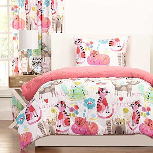 Crayola Purrty Cat Comforter Set - Twin